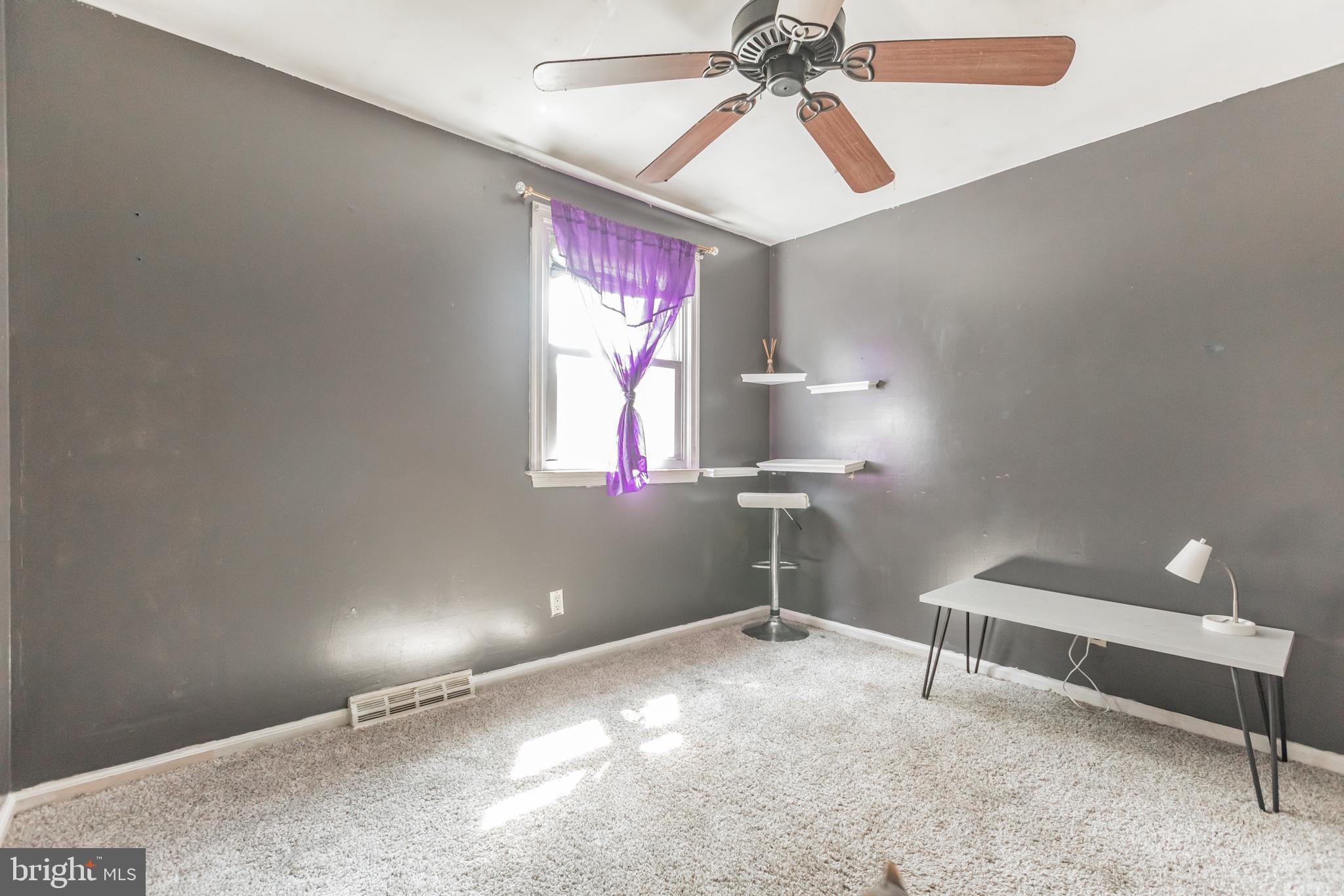 134 Sandringham Road Cherry Hill, NJ 08003 - Photo 4 of 30 Dining Room w/ Ceiling Fan and Brand New Carpet