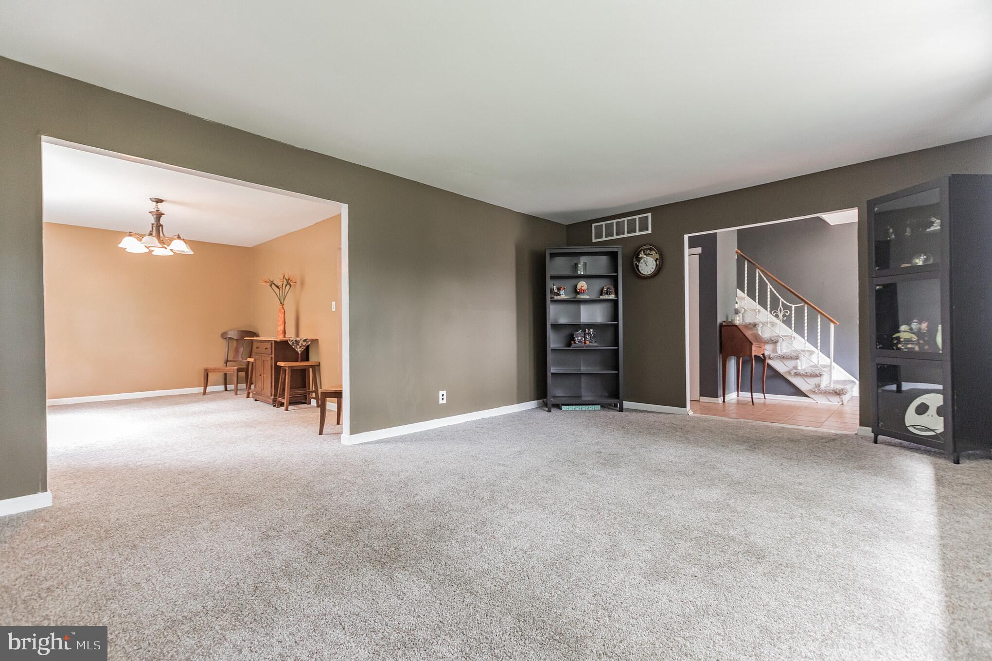 134 Sandringham Road Cherry Hill, NJ 08003 - Photo 5 of 30 View from Living Room into Dining Room and Foyer