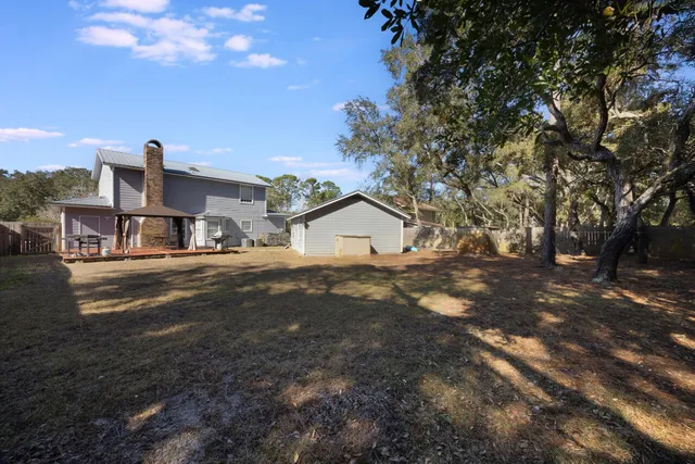 a house view with a street