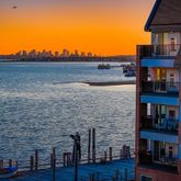 a brick building with a yard