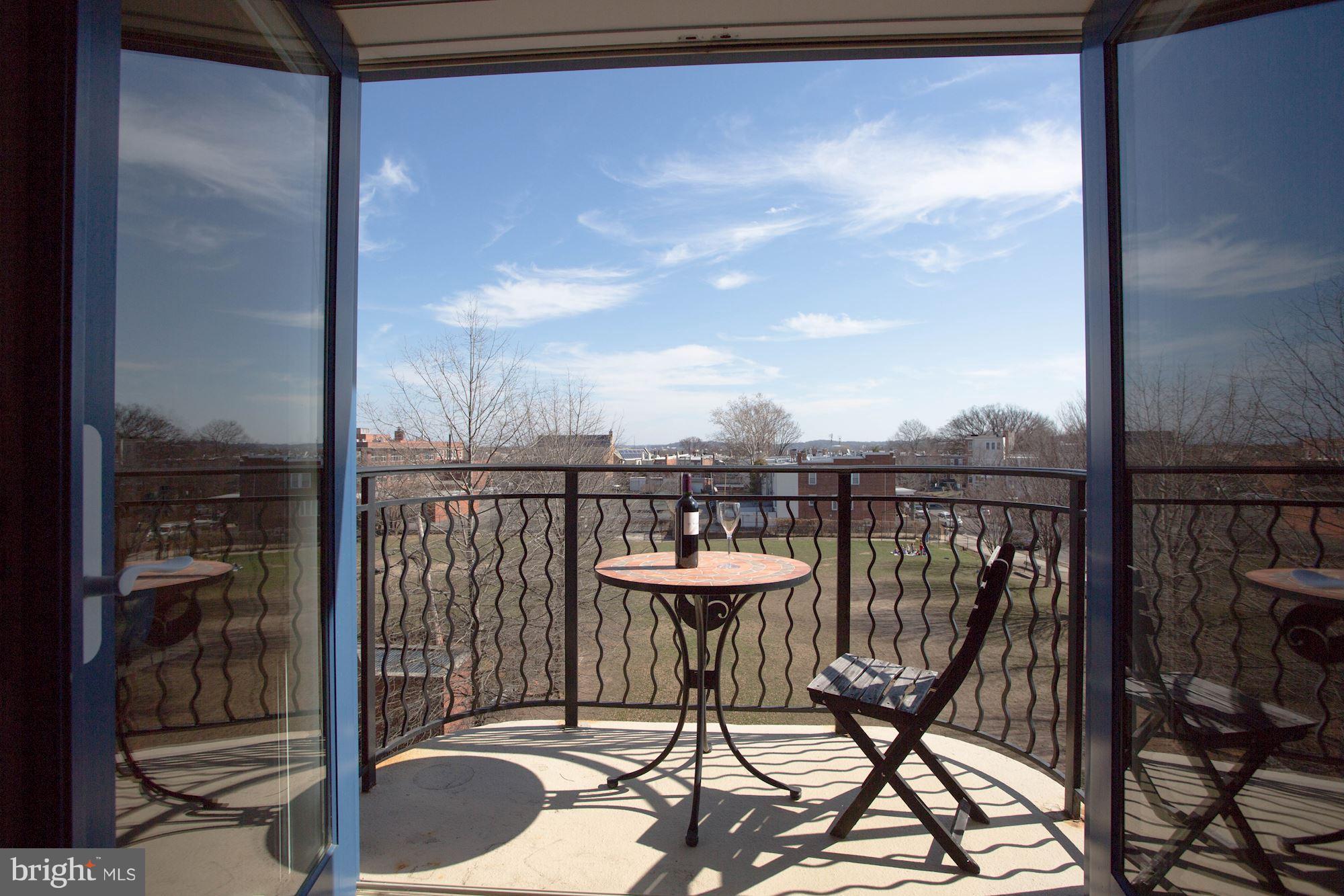 401 13th Street Northeast, Unit 408 Washington, DC 20002 - Photo 8 of 30 Private balcony with a fabulous view