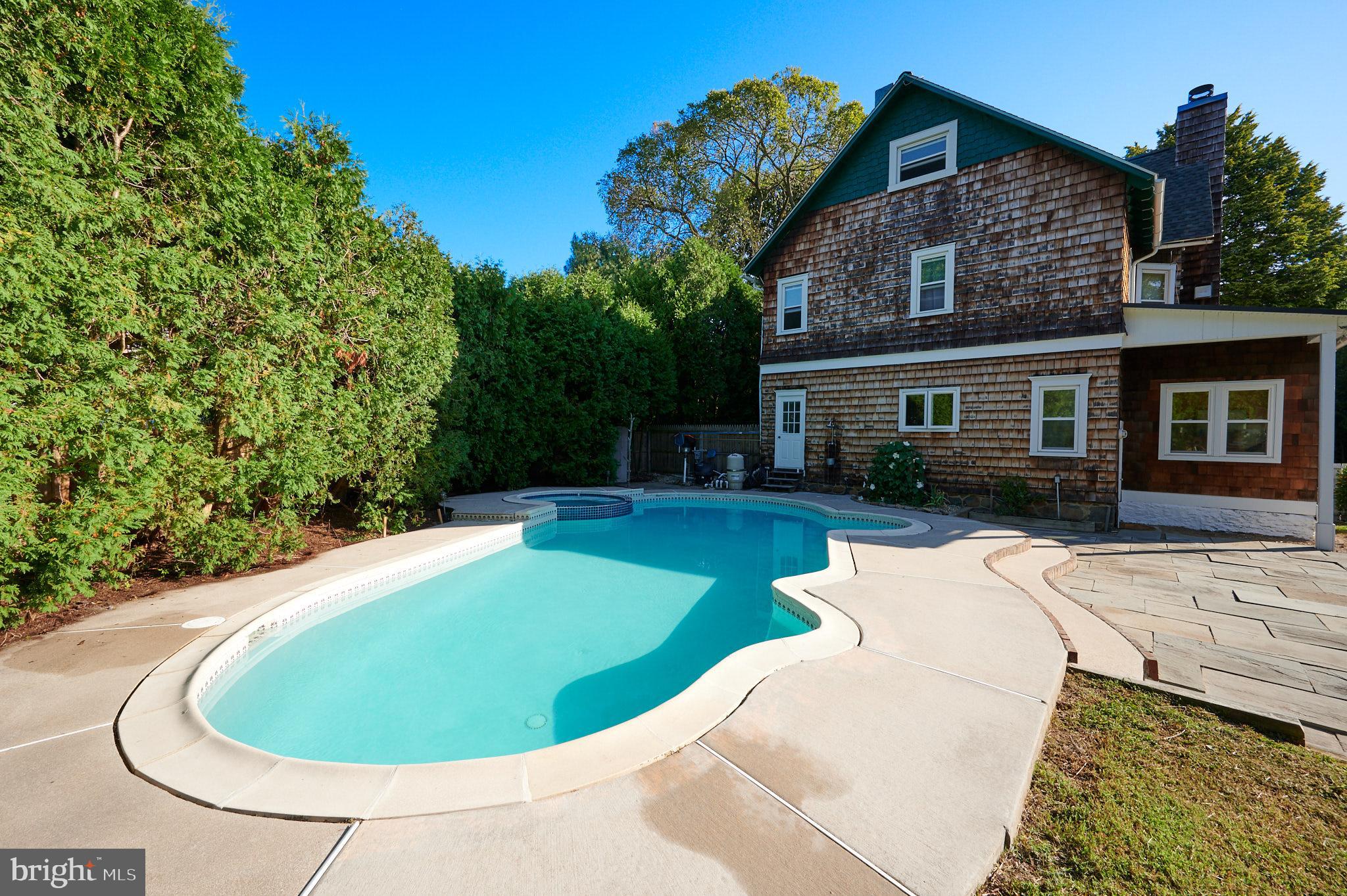 1210 Ashbridge Road West Chester, PA 19380 - Photo 24 of 26 In-Ground Pool & Hot Tub w/Outdoor Shower