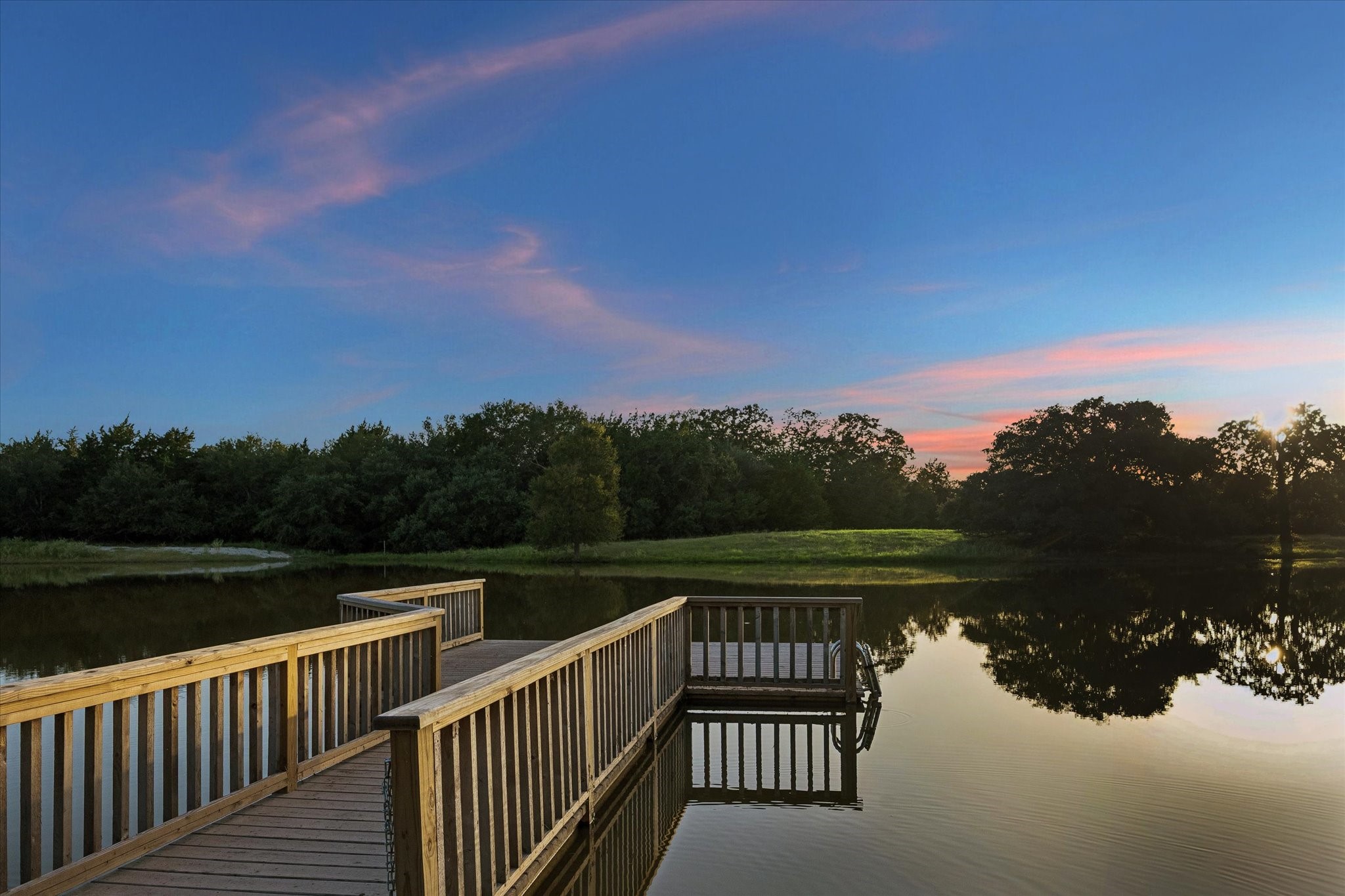 1600 South Weyand Road Round Top, TX 78954 - Photo 41 of 50 Newly built dock stocked with large mouth bass.