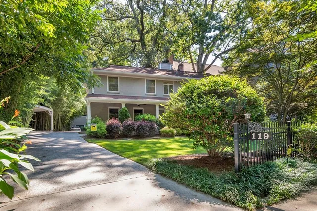 a view of balcony with couch and wooden floor