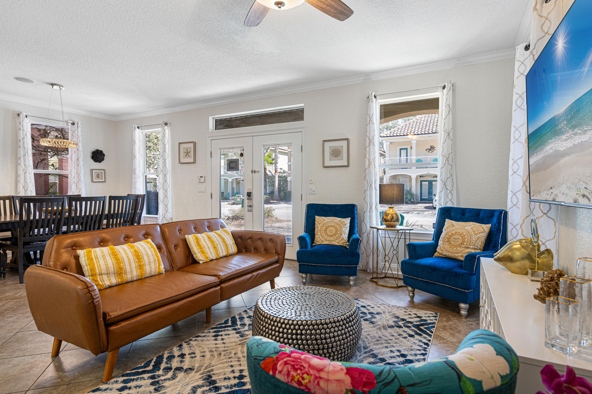 230 Kono Way Destin, FL 32541 - Photo 6 of 41 a living room with furniture fireplace and a window