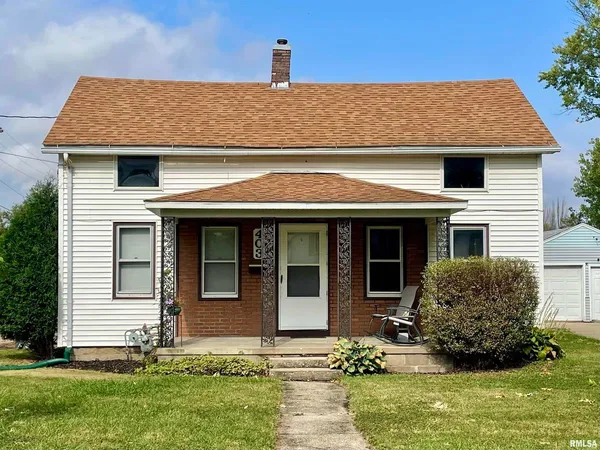 a front view of a house