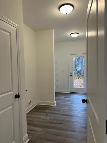 a view of an empty room and window