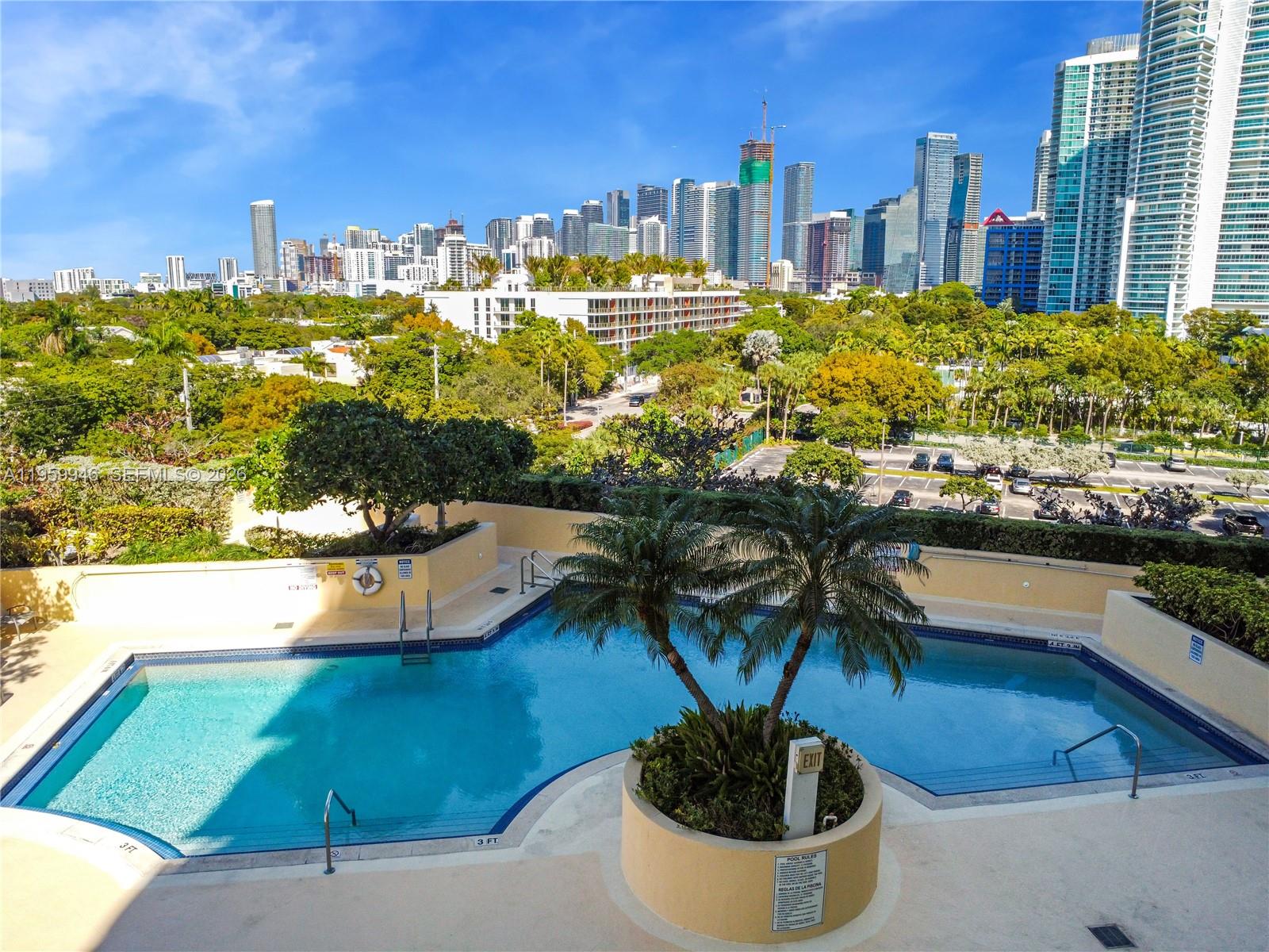 2475 Brickell Avenue, Unit 1509 Miami, FL 33129 - Photo 26 of 32 Pool Deck on 6th Floor