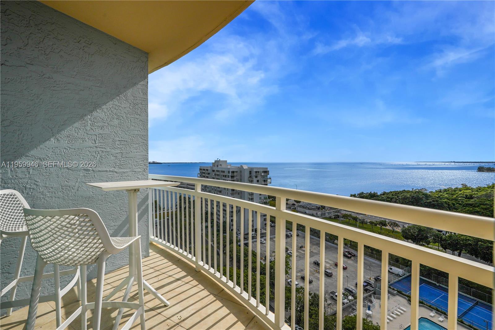 2475 Brickell Avenue, Unit 1509 Miami, FL 33129 - Photo 8 of 32 South View over Biscayne Bay