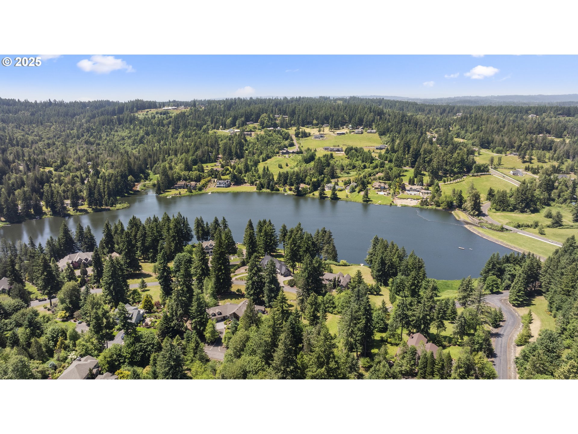 18050 South Ridge Runner Road Oregon City, OR 97045 - Photo 3 of 40 a view of lake and mountain