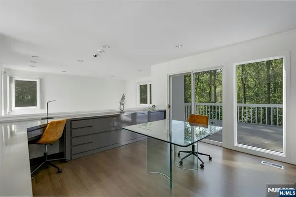 a room with furniture and a window