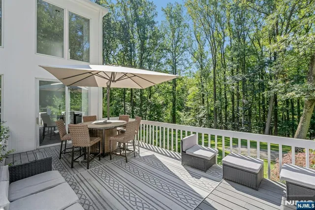 a view of a patio on the roof deck