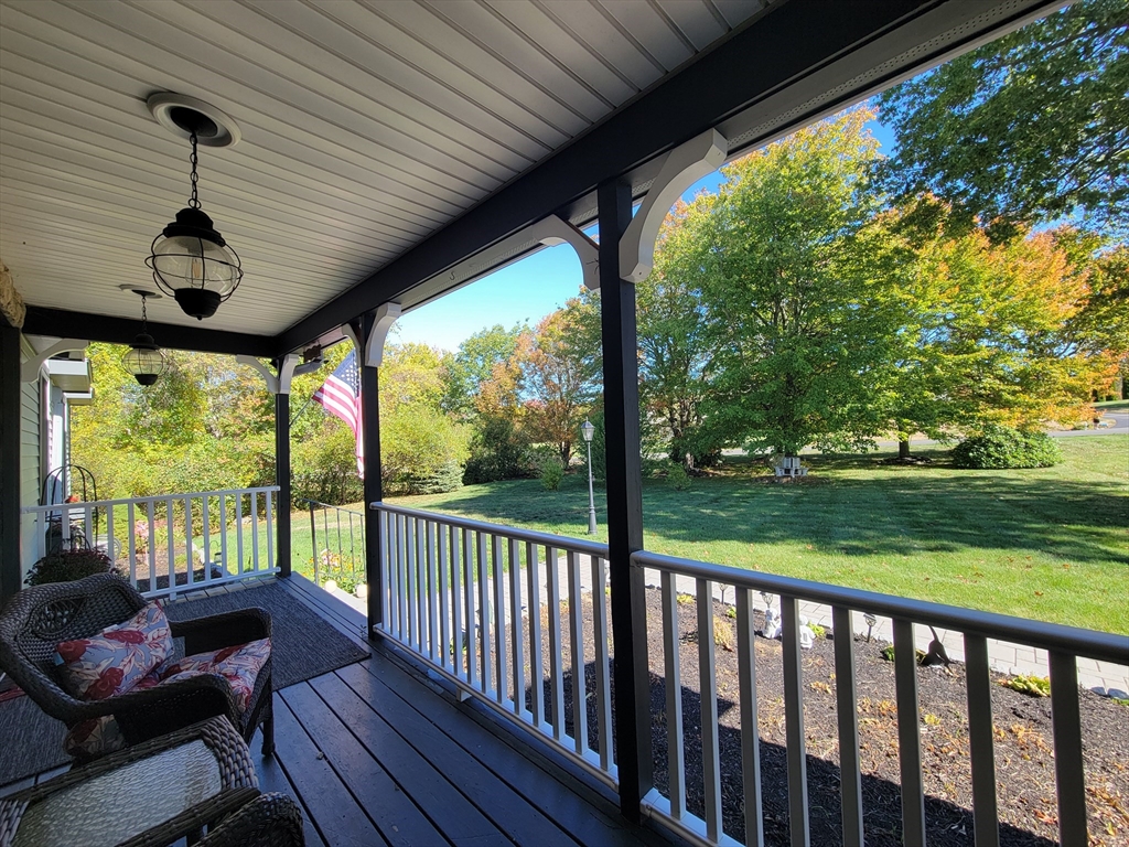 110 Hosley Road Gardner, MA 01440 - Photo 41 of 42 a view of a porch with furniture and garden