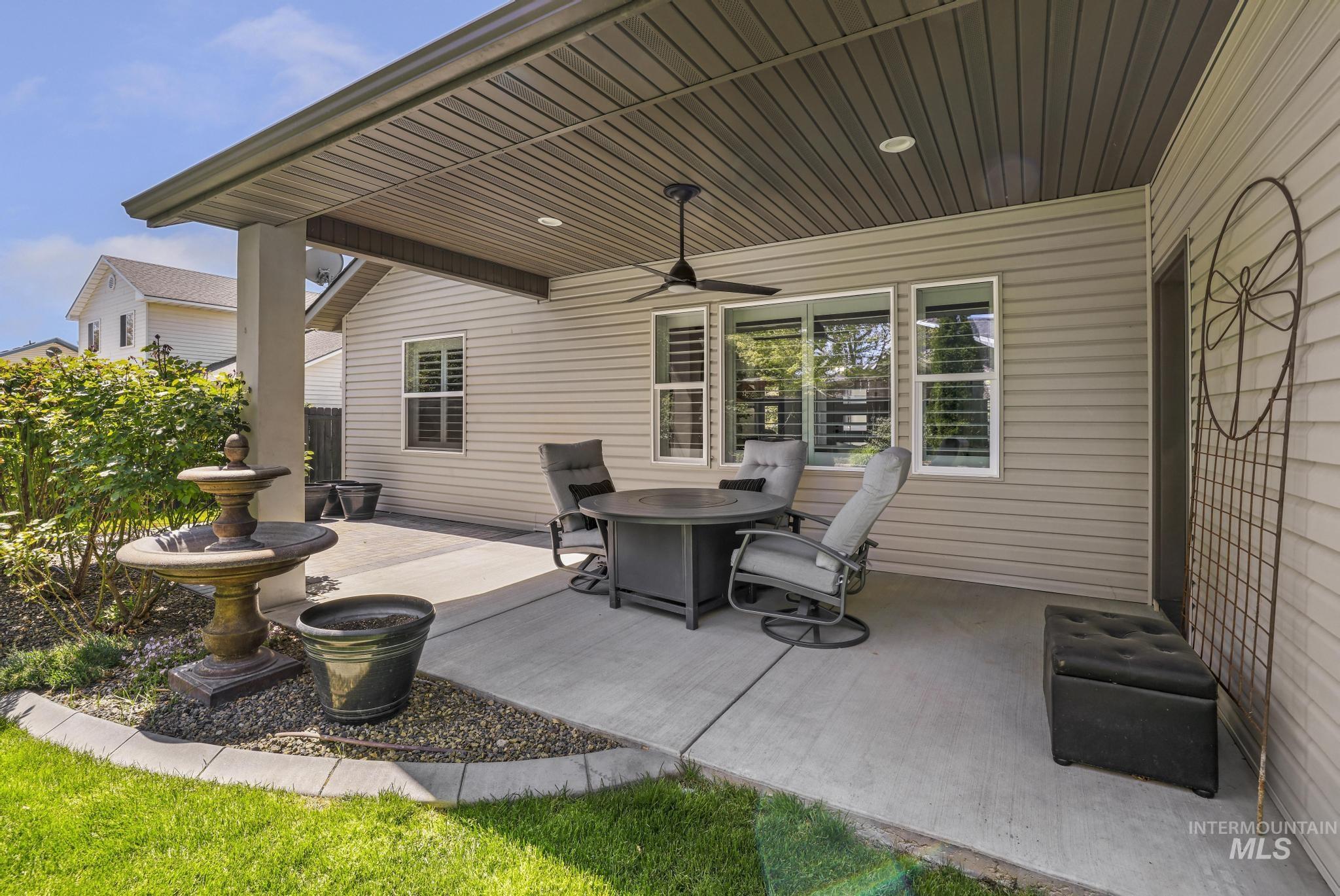 1937 Tamarack Loop Twin Falls, ID 83301 - Photo 39 of 50 Covered patio featuring concrete flooring and a ceiling fan