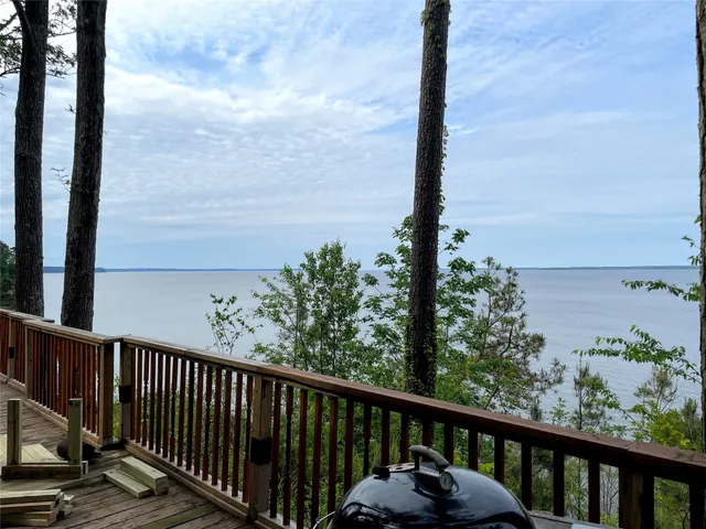a balcony with street view