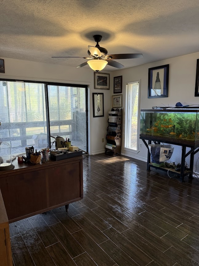 4001 East Carters Ferry Road Milam, TX 75959 - Photo 8 of 22 a living room with fireplace furniture and a floor to ceiling window