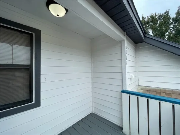 a view of front door