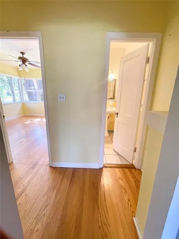 wooden floor in a gallery