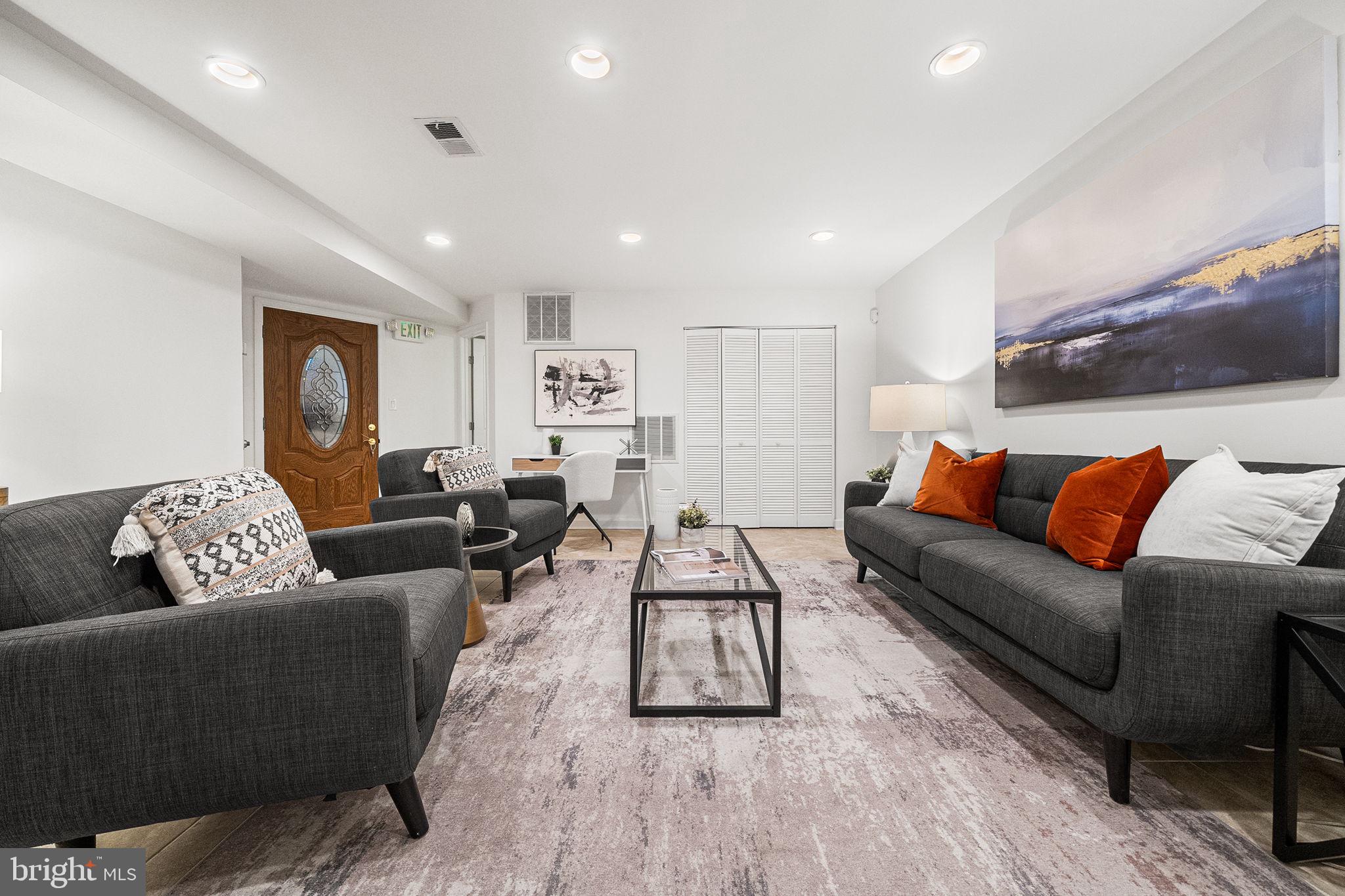 656 9th Street Northeast Washington, DC 20002 - Photo 39 of 56 Basement Living Room
