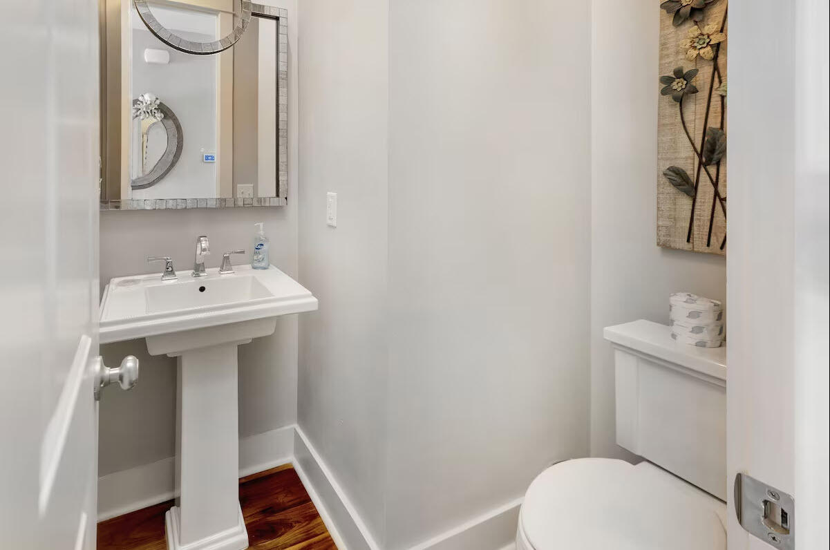 12 Cypress Circle Santa Rosa Beach, FL 32459 - Photo 19 of 33 a bathroom with a sink mirror and toilet