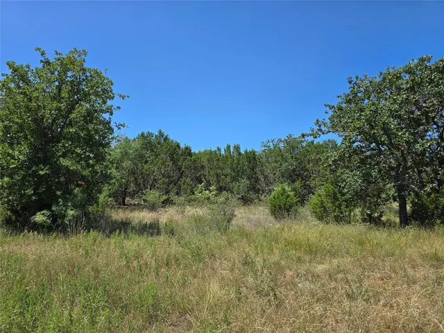 a view of a lake with houses in the background