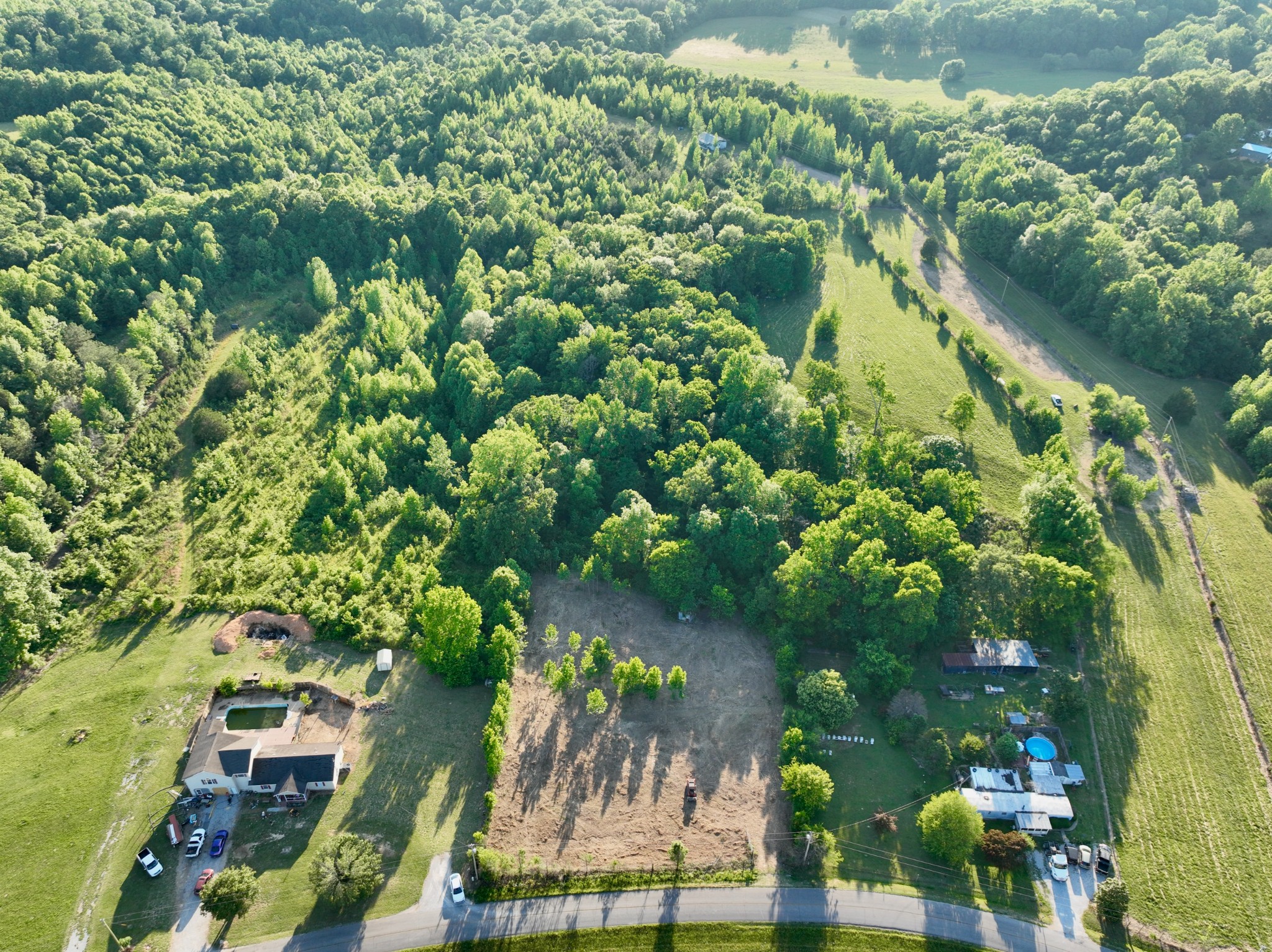 497 Rascal Town Road Loretto, TN 38469 - Photo 14 of 30 a bird view of a lake