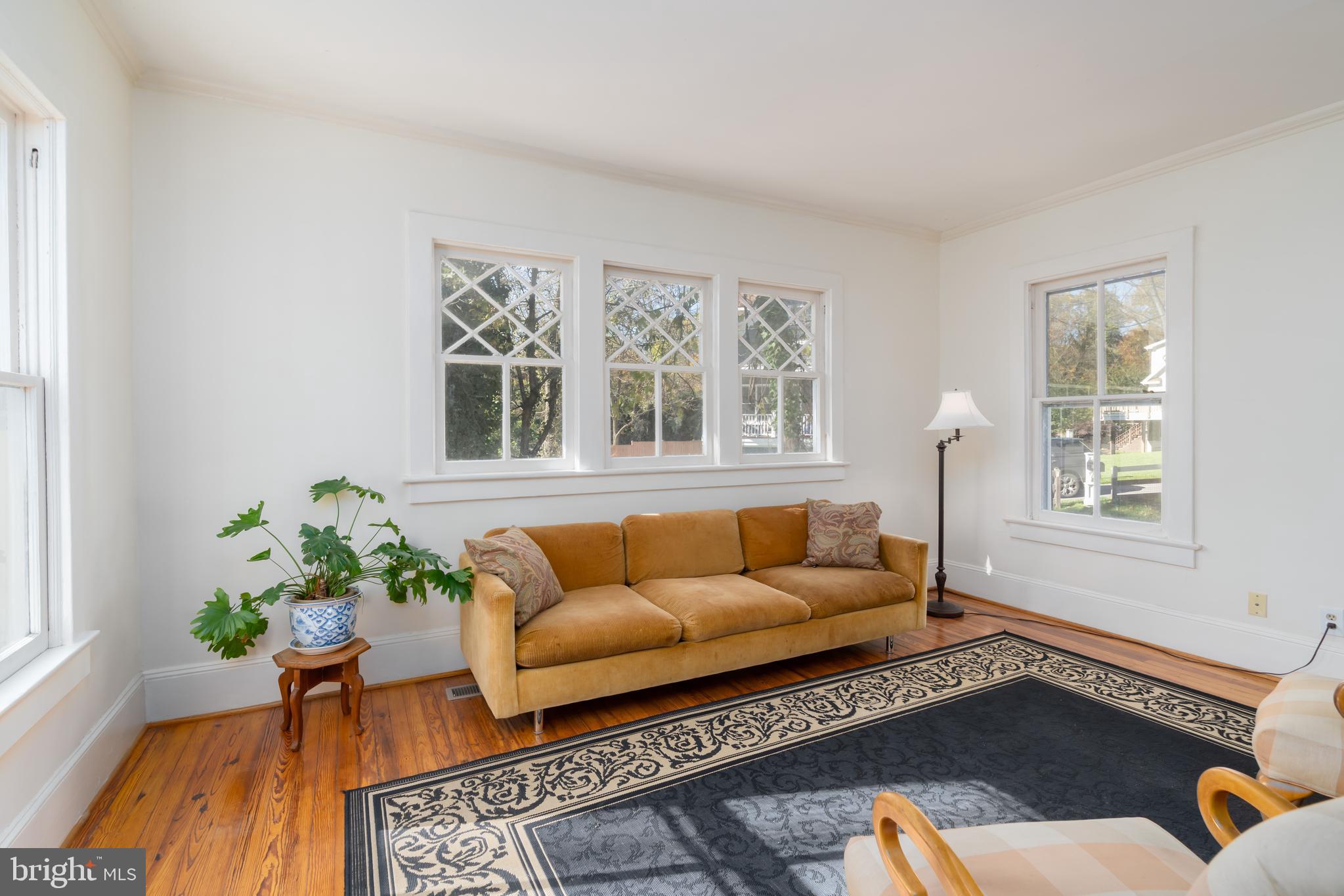 9809 Capitol View Avenue Silver Spring, MD 20910 - Photo 5 of 32 Living Room has decorative diamond pattern windows