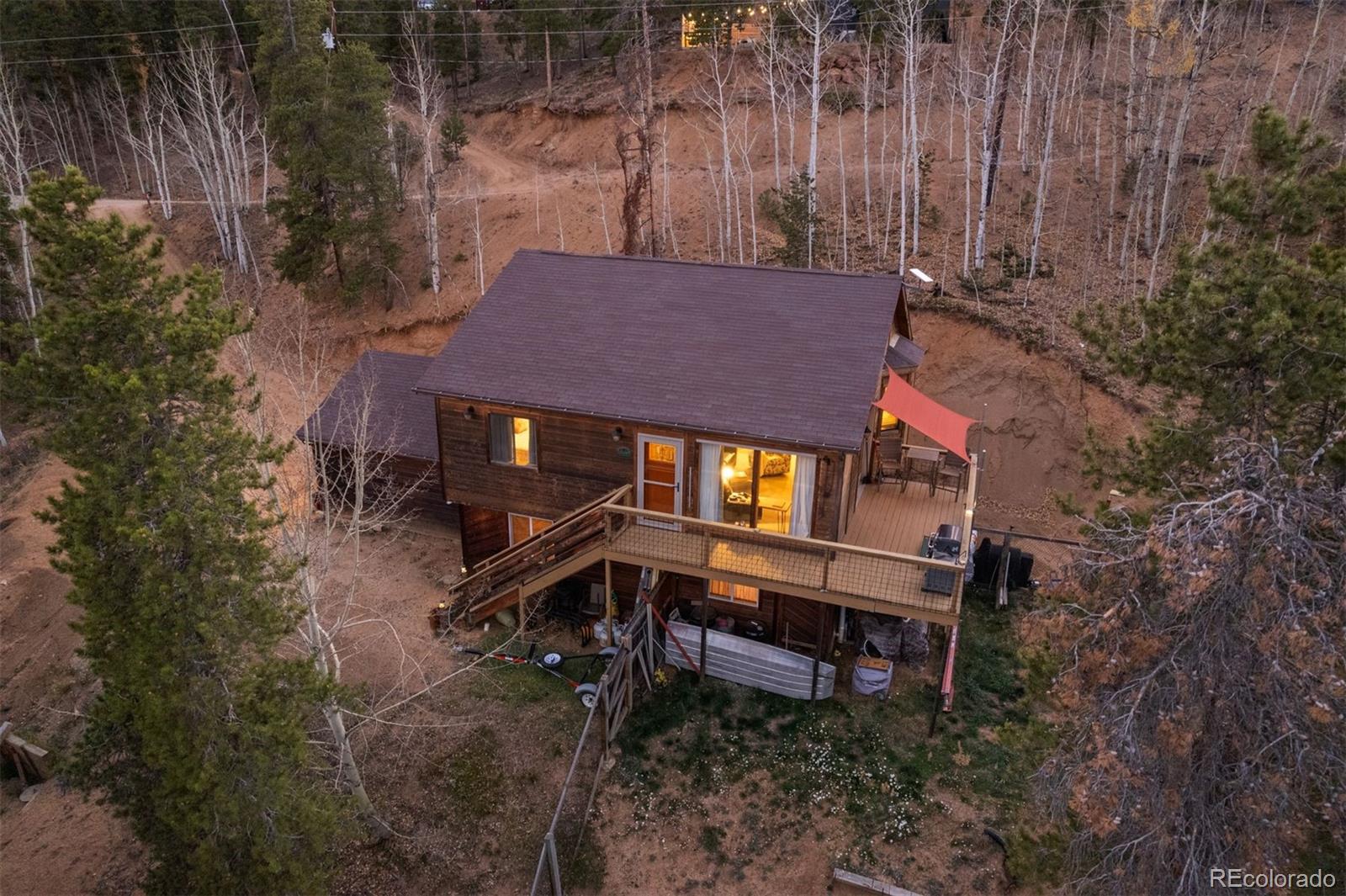 609 Gold Flake Terrace Bailey, CO 80421 - Photo 2 of 47 a house with trees in front of it