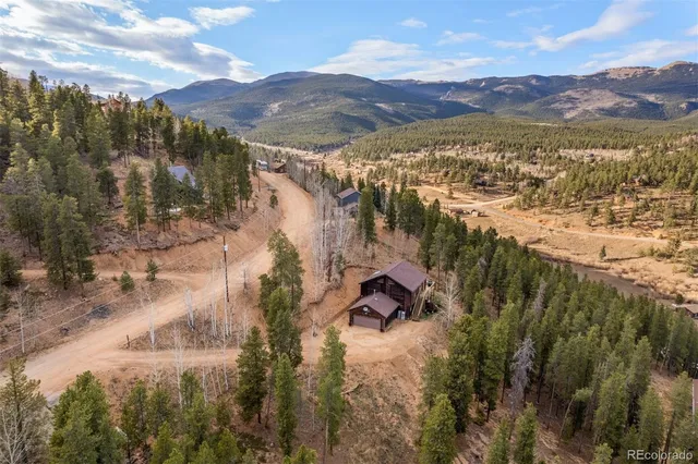 a view of city and mountain