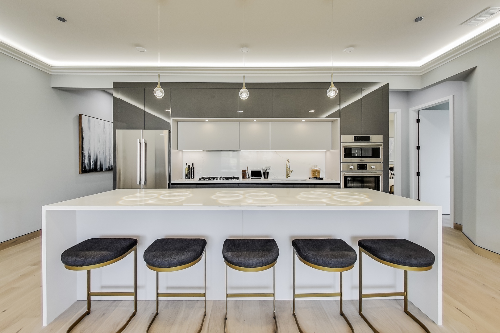 2024 West Irving Park Road, Unit 304 Chicago, IL 60618 - Photo 2 of 12 a kitchen with a dining table and chairs
