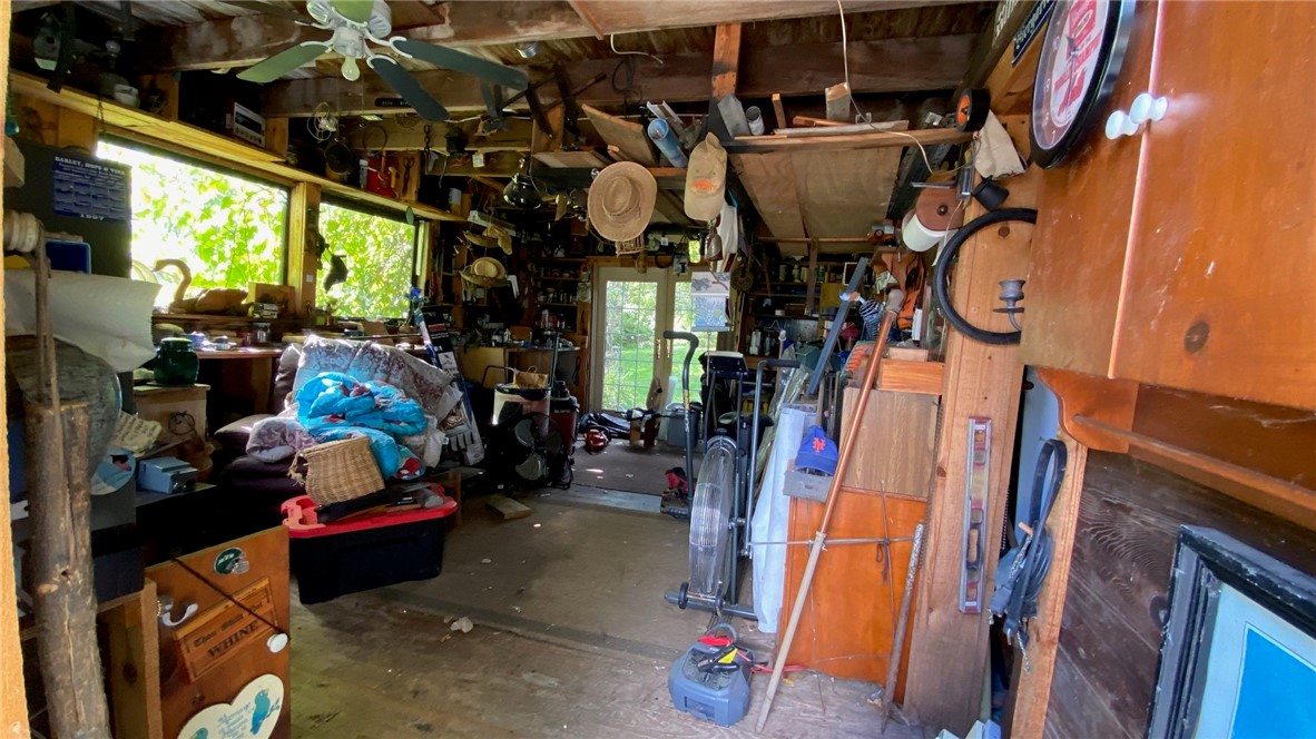 interior of barn/workshop/outbuilding