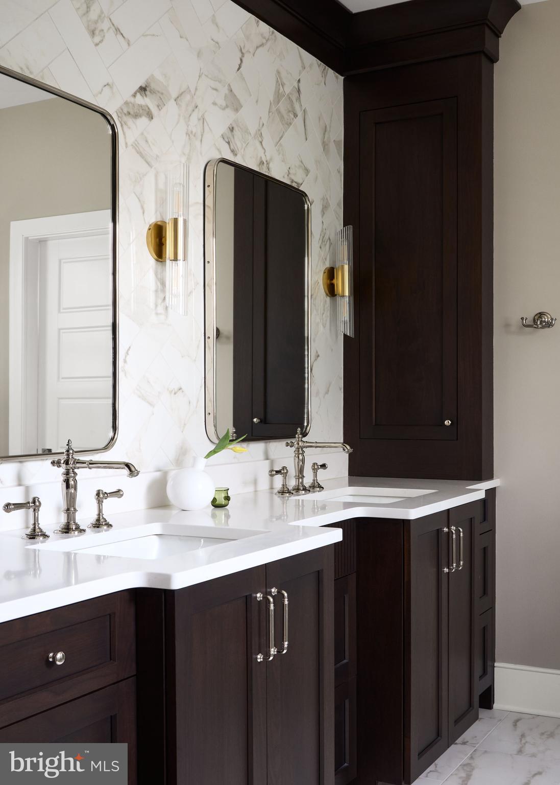 474 Barclay Road Bryn Mawr, PA 19010 - Photo 14 of 15 a bathroom with a sink and a mirror