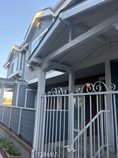 a view of a street with stairs