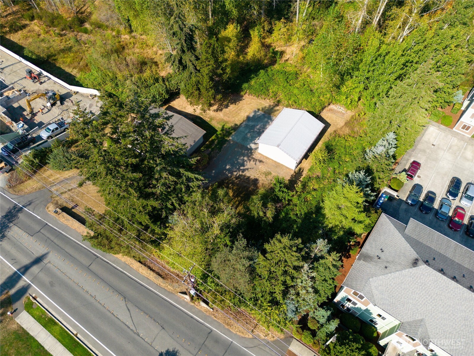 620 Telegraph Road Bellingham, WA 98226 - Photo 19 of 21 an aerial view of a house with a yard and garden