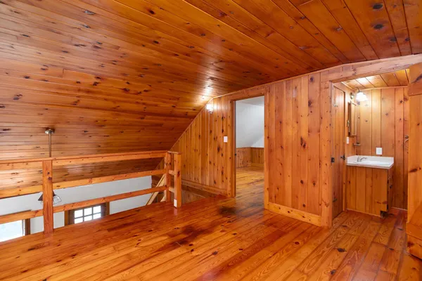 a view of a storage and utility room