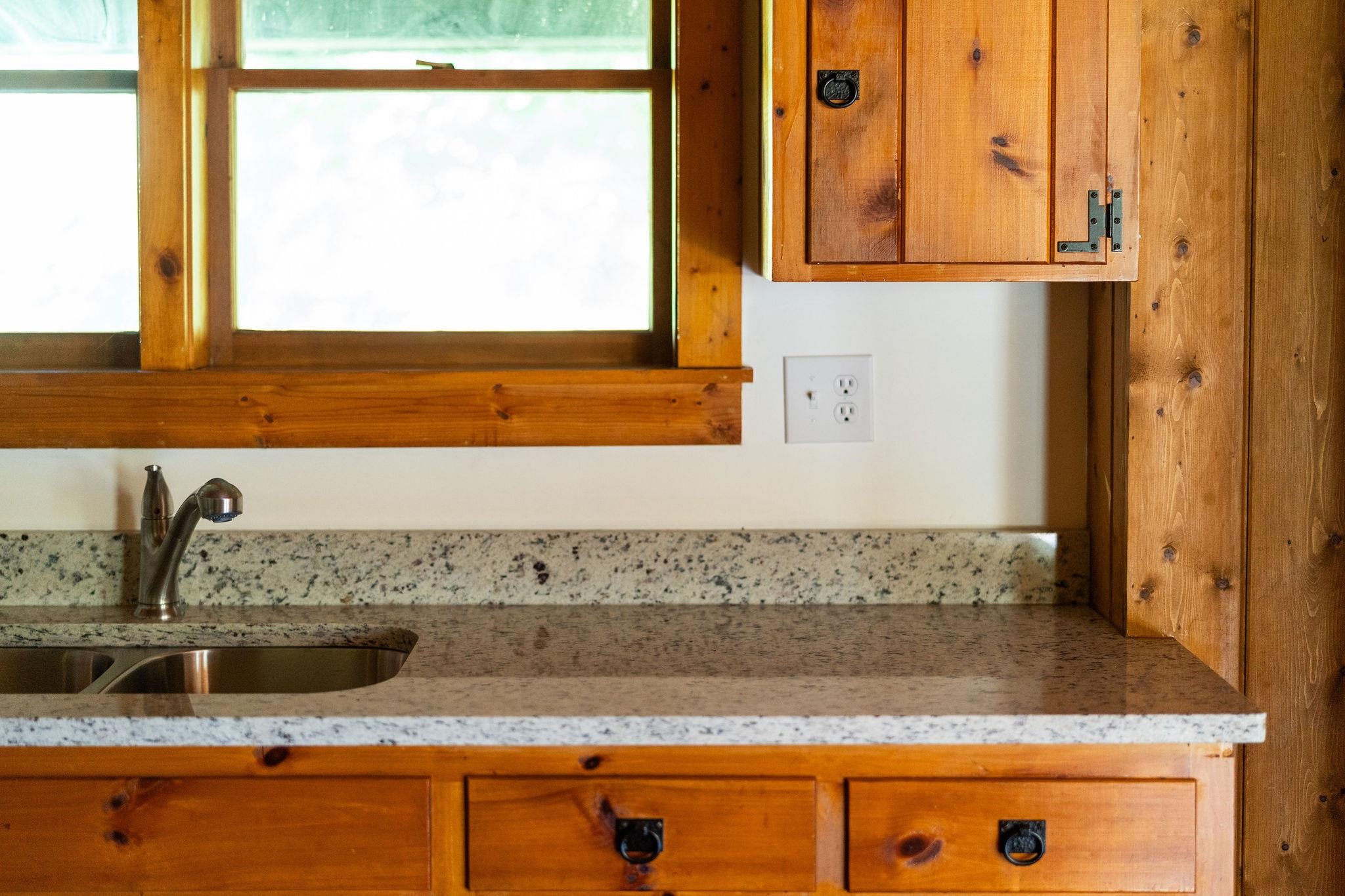 188 River Rdg Road Verona, VA 24482 - Photo 58 of 64 a bathroom with a granite countertop sink and a mirror