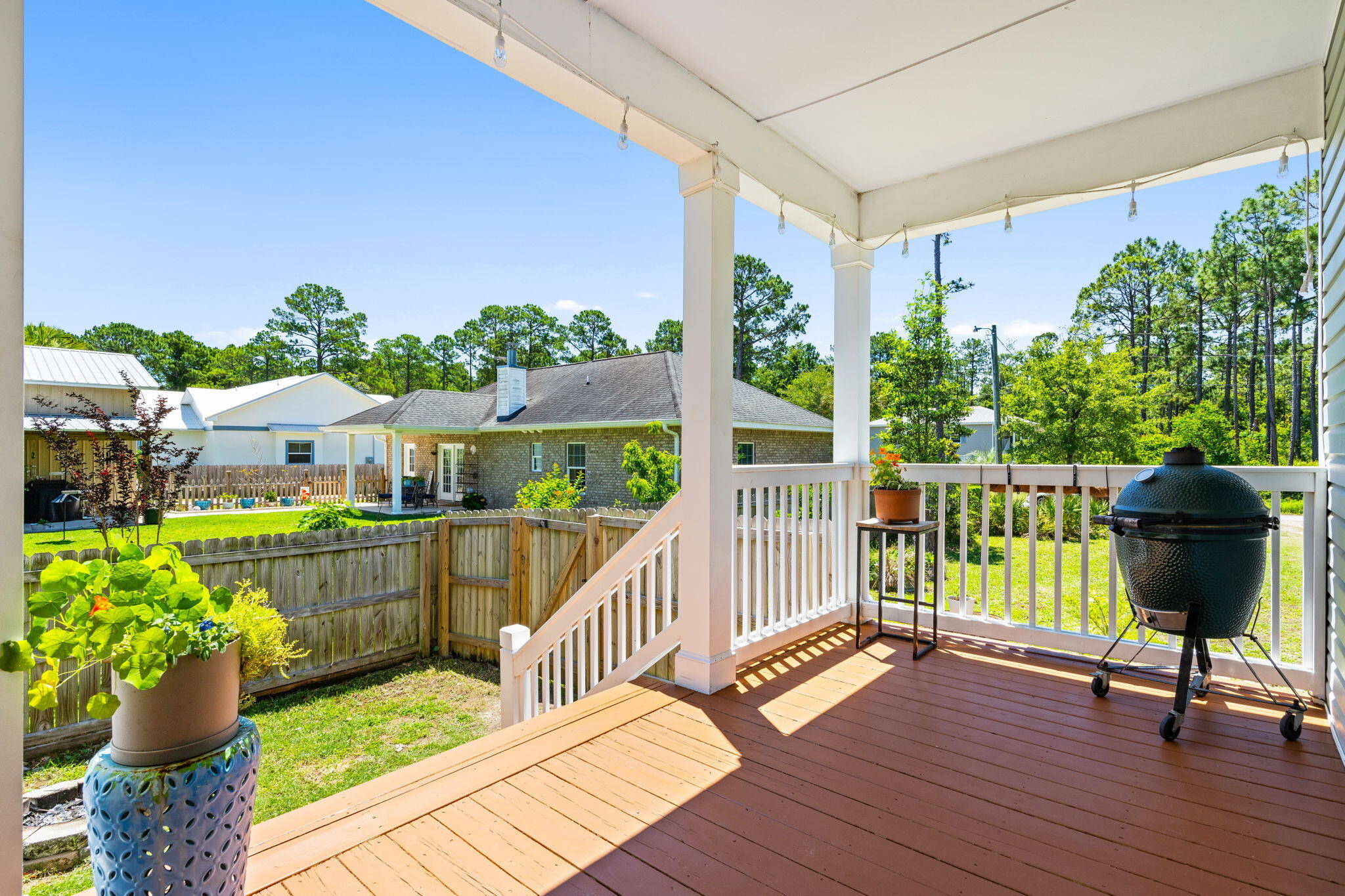 834 Church Street Santa Rosa Beach, FL 32459 - Photo 36 of 42 Back Porch and Yard