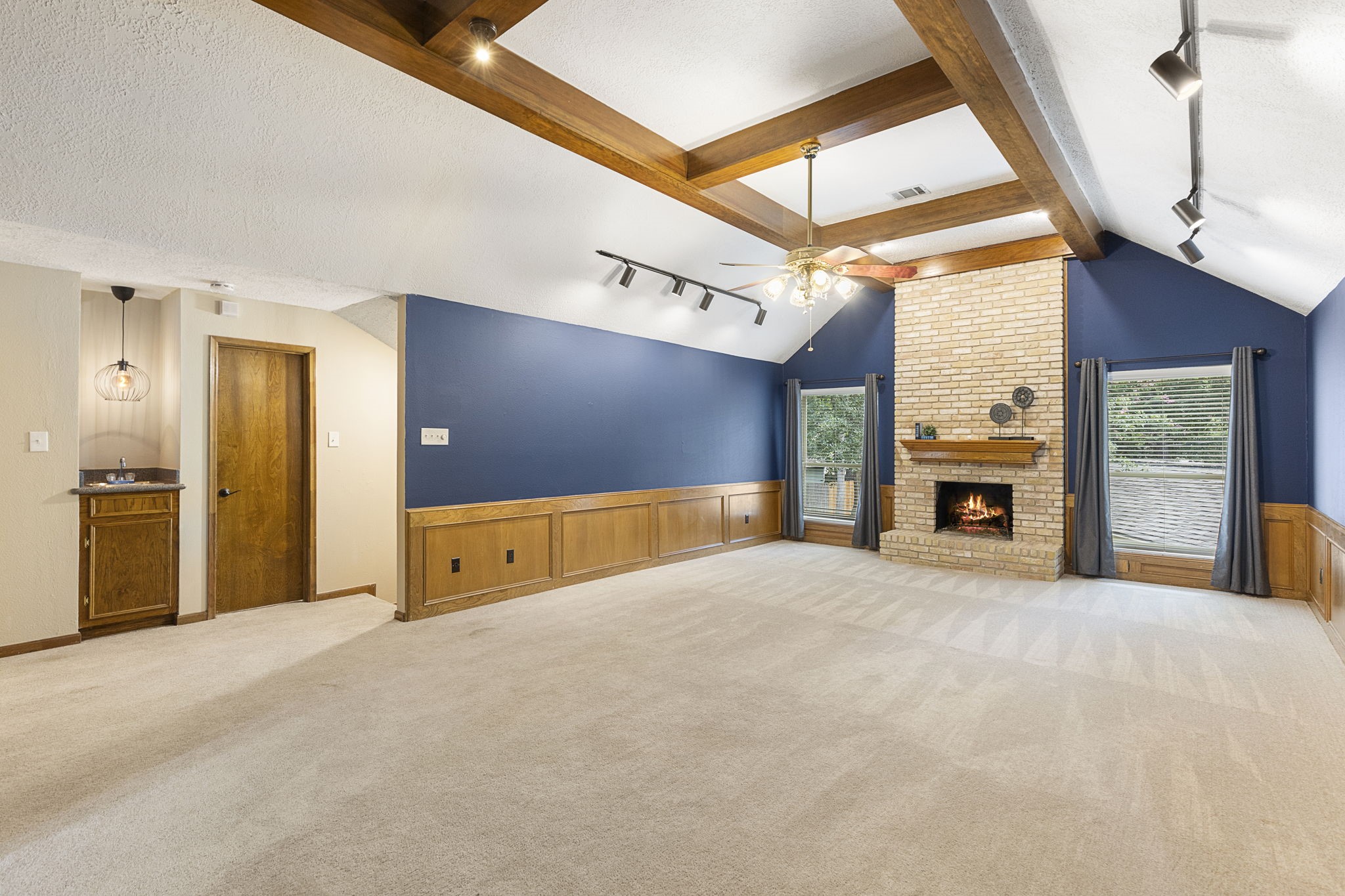 17706 Asphodel Lane Spring, TX 77379 - Photo 33 of 48 a view of an empty room with a fireplace