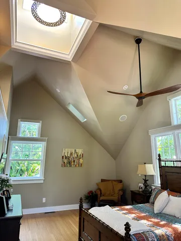 a kitchen with a stove and a microwave