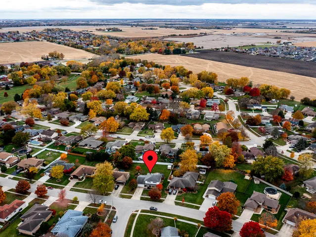 an aerial view of a city