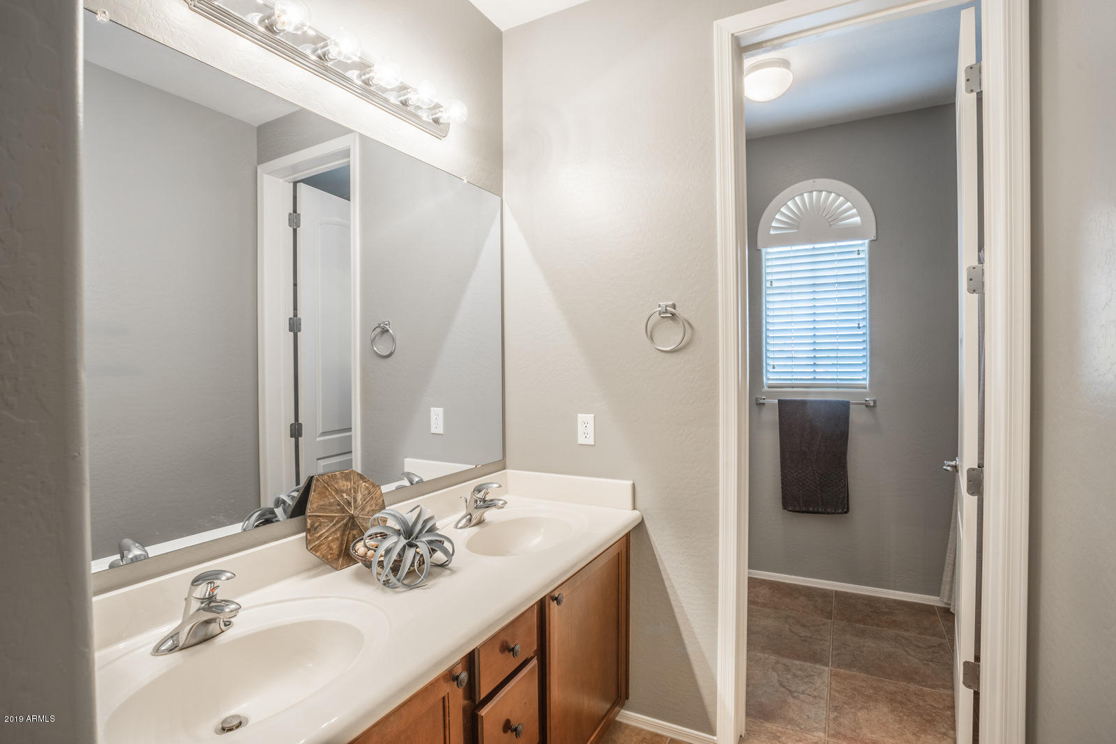 3101 South Joshua Tree Lane Gilbert, AZ 85295 - Photo 42 of 88 a bathroom with a sink and a mirror