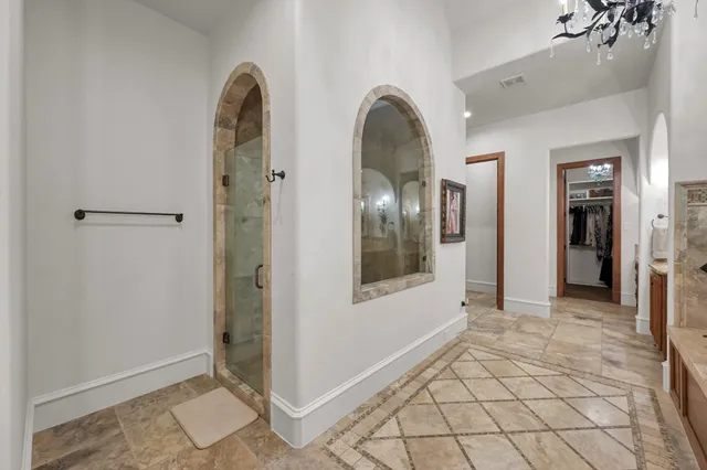 a view of livingroom with hallway