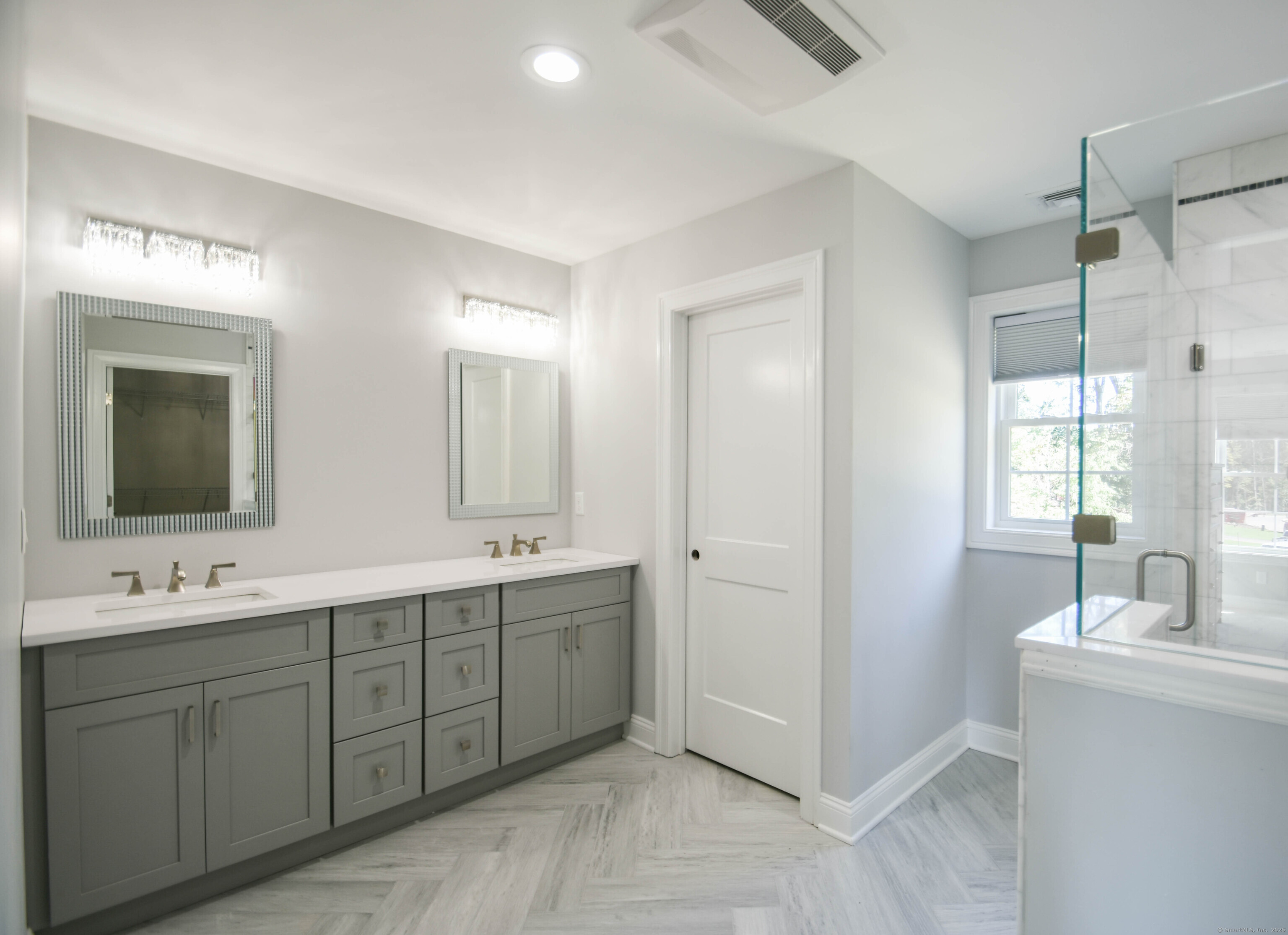 1481 Marion Road Cheshire, CT 06410 - Photo 8 of 30 a spacious bathroom with a double vanity sink mirror and double
