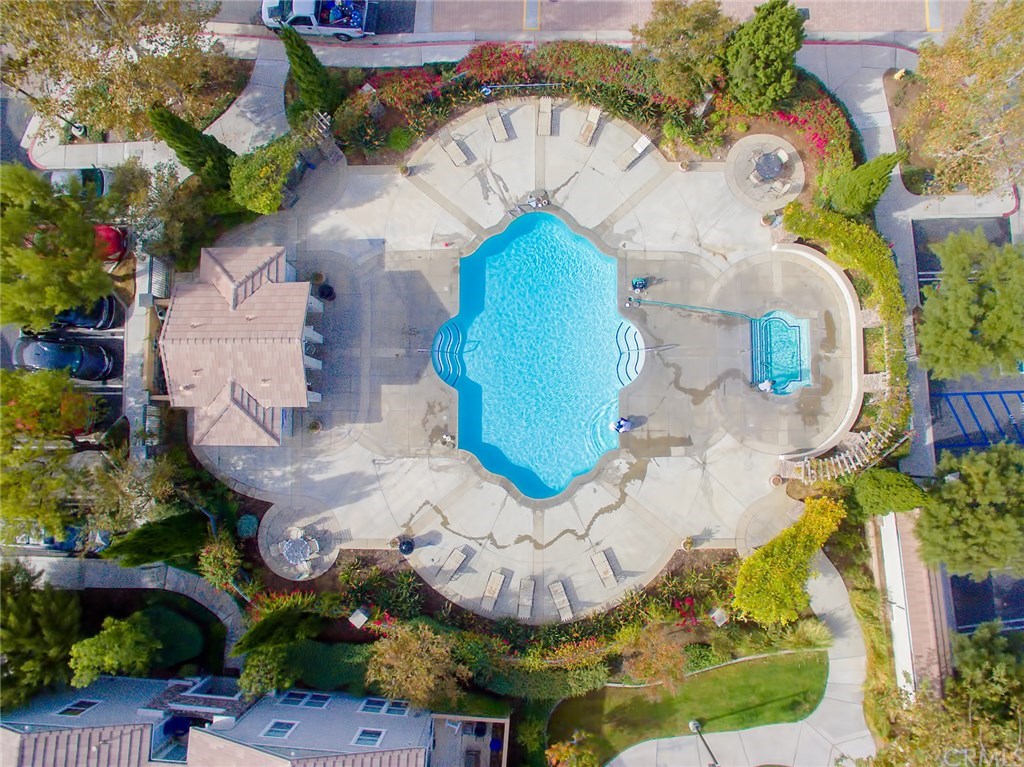 7331 Shelby Place, Unit 23 Rancho Cucamonga, CA 91739 - Photo 34 of 48 an aerial view of a swimming pool