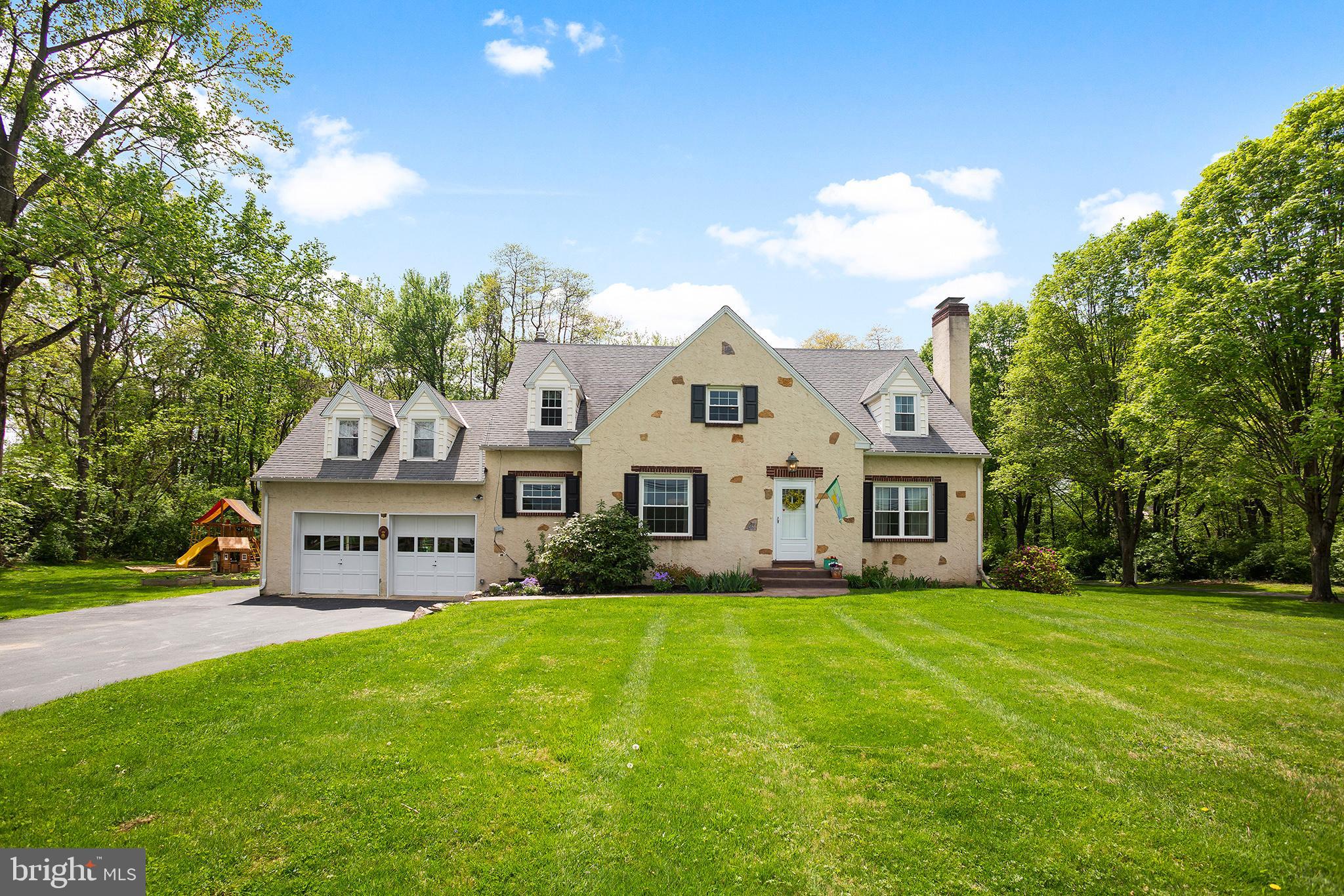 Exterior of home.  Large flat 1 acre lot.