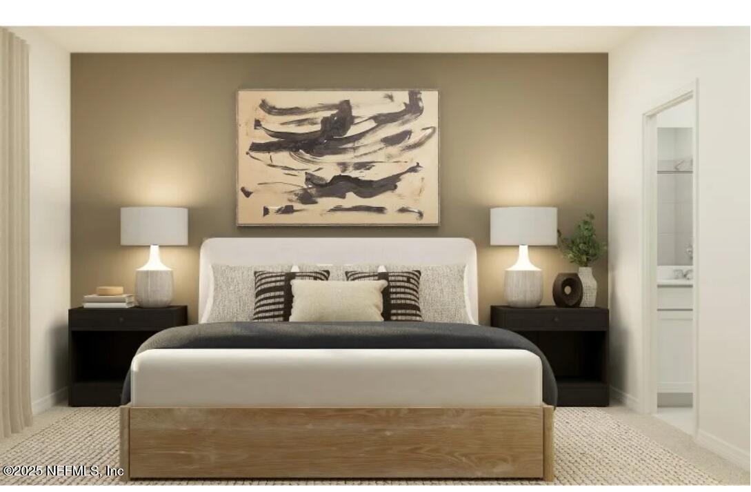 41 Powder Horn Drive Palm Coast, FL 32164 - Photo 4 of 15 a bedroom with a bed and a painting on the wall