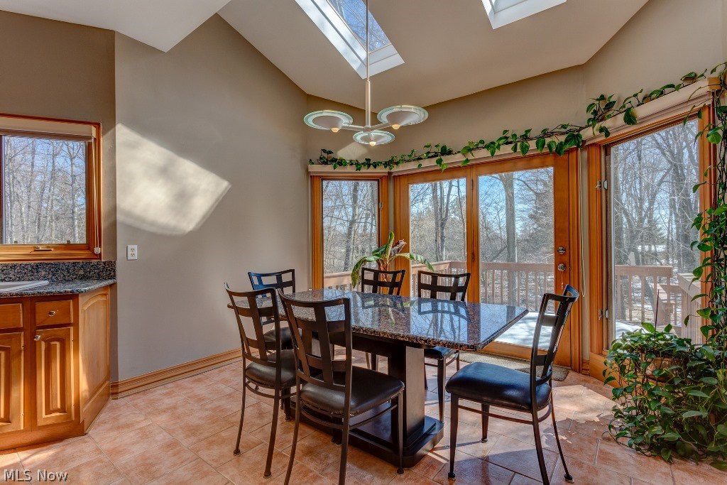 5571 High Point Road Solon, OH 44139 - Photo 14 of 34 Another view of the breakfast room with skylights