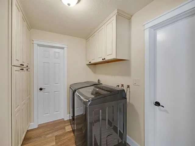a view of a storage & utility room in a house