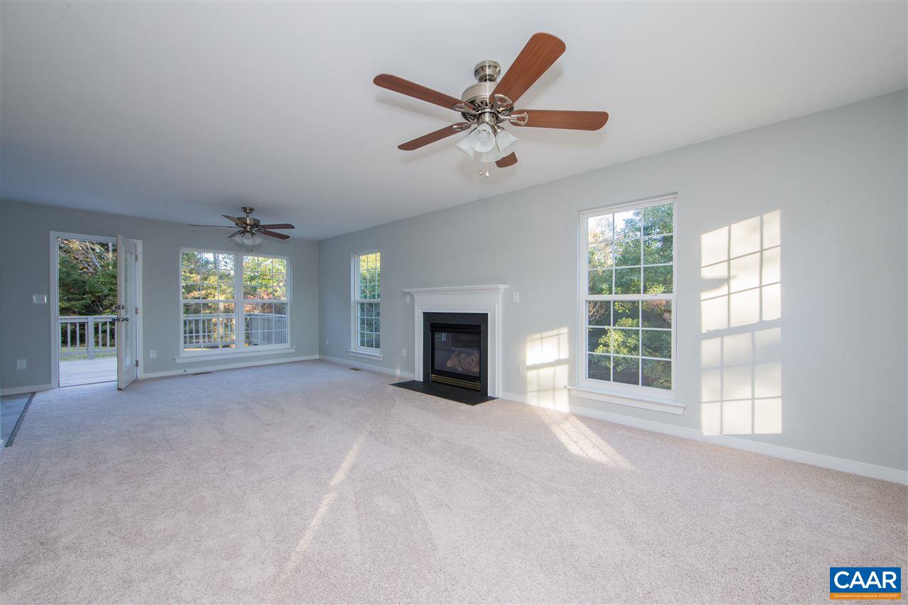 2047 Campbell Road Keswick, VA 22947 - Photo 18 of 39 an empty room with windows and fireplace