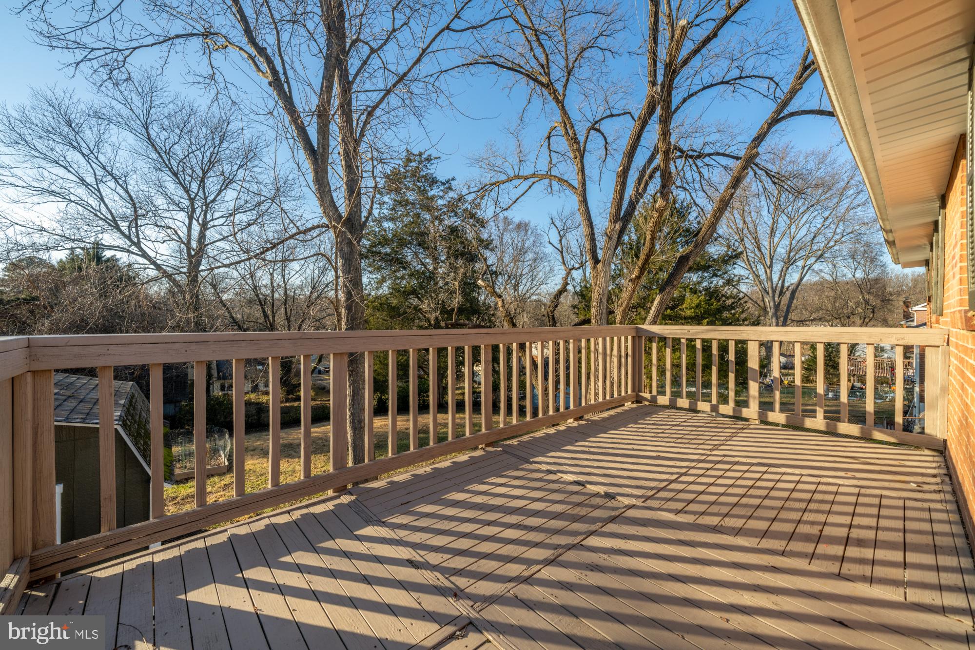 6112 Paulonia Road Alexandria, VA 22310 - Photo 42 of 48 a view of a wooden roof deck